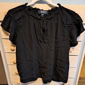 Karen Kane- Black- Peasant Style Top-Small